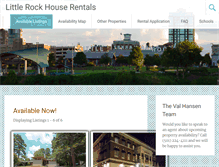 Tablet Screenshot of littlerockhouserentals.com